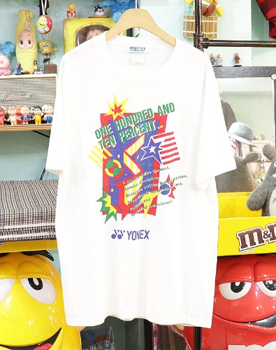 미국판 80-90s 빈티지 YONEX 반팔 티셔츠 ~L사이즈 !!!