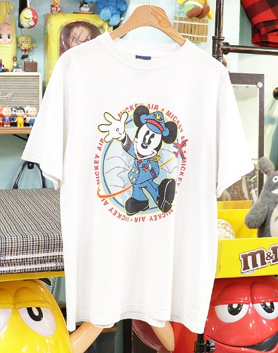 90s 빈티지 MICKEYS WORLD 반팔 티셔츠 ~M-L사이즈 !!!