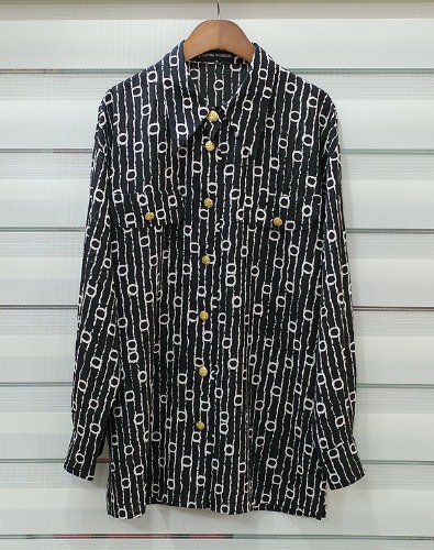JAPAN 90s vintage LAPINE BLANCHE 금장 블라우스 셔츠 ~ 우먼M !!!