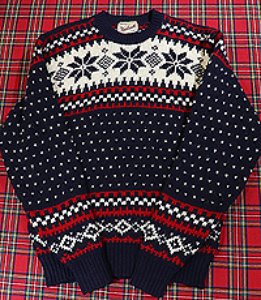 일본판 Woolrich 울리치 울100% 노르딕 스웨터 ~M사이즈 !!!