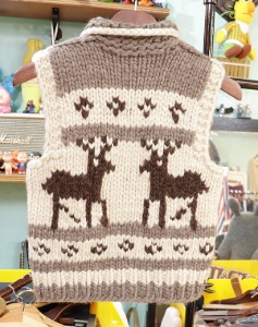 캐나다 헨드메이드 양모100% 코위챤 스웨터(cowichan sweater) ~ 꼬마용 !!!
