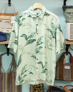 하와이 메이드 HAWAIIAN MOON 하와이안 셔츠 ~미국S사이즈  !!!