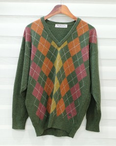 스코트랜드산 90S vintage BURBERRY 아가일 스웨터~ 프리 !!!