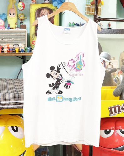 미국판 80s 빈티지 DISNEY 민소매 티셔츠 ~ XL사이즈 !!!