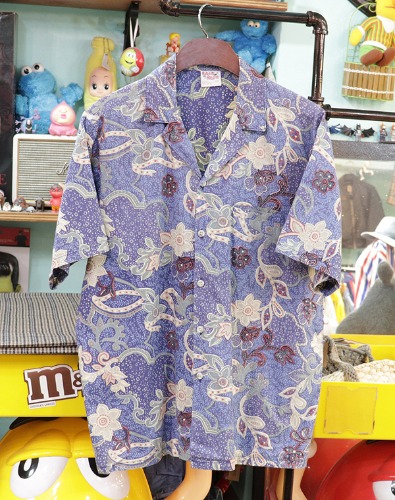 Vintage BAREFOOT IN PARADISE Flower pattern shirt ~L사이즈 !!!